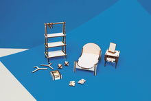 Load image into Gallery viewer, Cribble craft bedroom kit - pedagogiska och hållbara bygglek, pyssel dockhus