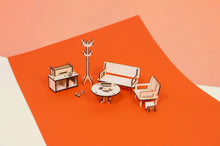 Load image into Gallery viewer, Cribble craft livingroom kit - pedagogiska och hållbara bygglek, pyssel dockhus
