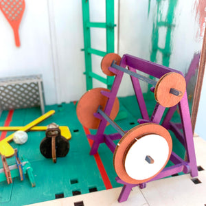 Cribble craft sport kit - pedagogiska och hållbara bygglek, pyssel dockhus